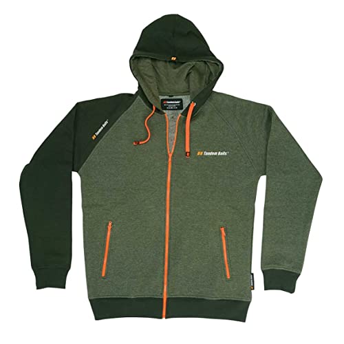 Tandem Baits Leichte Herren Hoodie mit Reißverschluss und Kapuze | Kapuzenjacke für Männer | Tactical Zip Hoodie | Atmungsaktiv und Leicht | Camping Angeln Wandern Outdoor Sport Training Size L von Tandem Baits