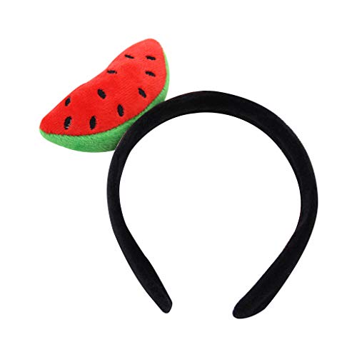 Tandou Schön Haarreifen Mädchen mit Bommel Haarband Baby (Wassermelone) von Tandou