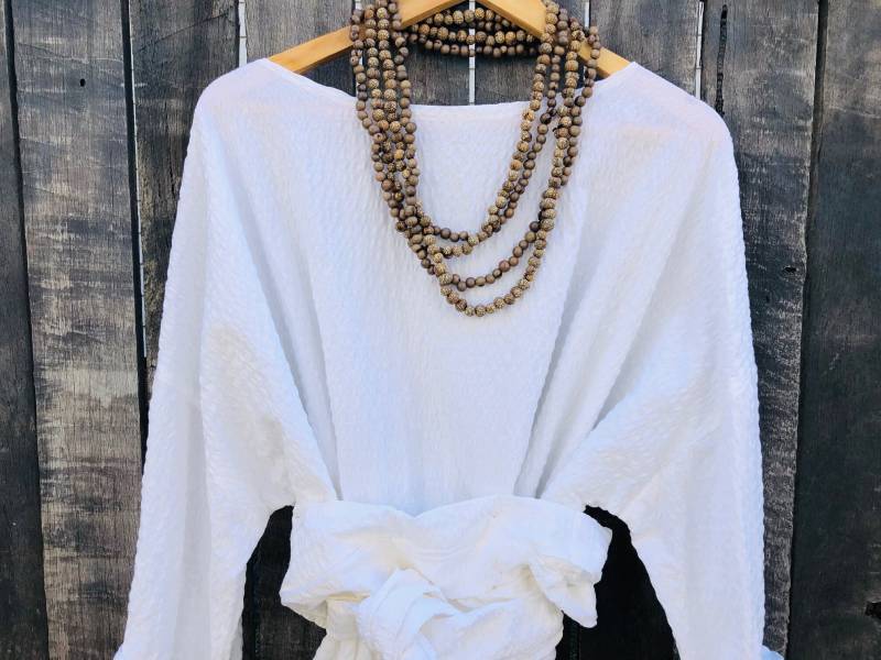 Weiß, 100 % Baumwolle Caroline Dress, Eine Größe Passt Den Meisten, Bequem Freie Natürlichen Stoff, Lange Ärmel Weiß, 100 % Baumwolle Caroline Dress, Eine Größe Passt Den Meisten, Bequem Freie Natürlichen Stoff, Lange Ärmel von TaneCloth