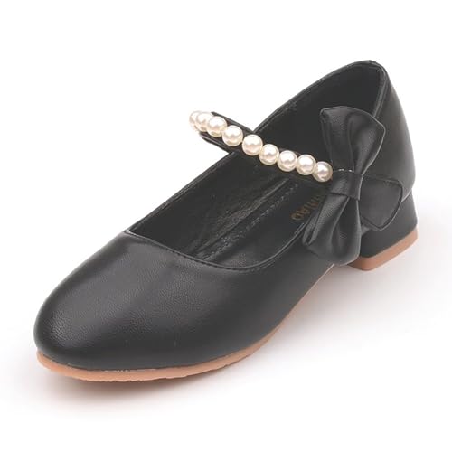 Mädchen Mary Jane Kleine Lederschuhe Mädchen Prinzessin Schuhe Festliche Tanzschuhe Modisch und Bequem Schwarz 26 Mädchen Mary Jane Kleine Lederschuhe Mädchen Prinzessin Schuhe Festliche Tanzschuhe Modisch und Bequem Schwarz 26 von TangDao