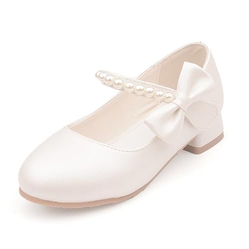 Mädchen Mary Jane Kleine Lederschuhe Mädchen Prinzessin Schuhe Festliche Tanzschuhe Modisch und Bequem Weiß 28 Mädchen Mary Jane Kleine Lederschuhe Mädchen Prinzessin Schuhe Festliche Tanzschuhe Modisch und Bequem Weiß 28 von TangDao