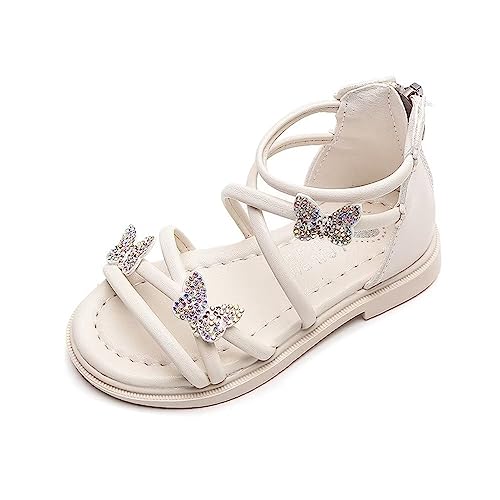 TangDao Lässige Sommer sandalen für Mädchen Flache Sandalen für Mädchen Beige 26 EU von TangDao