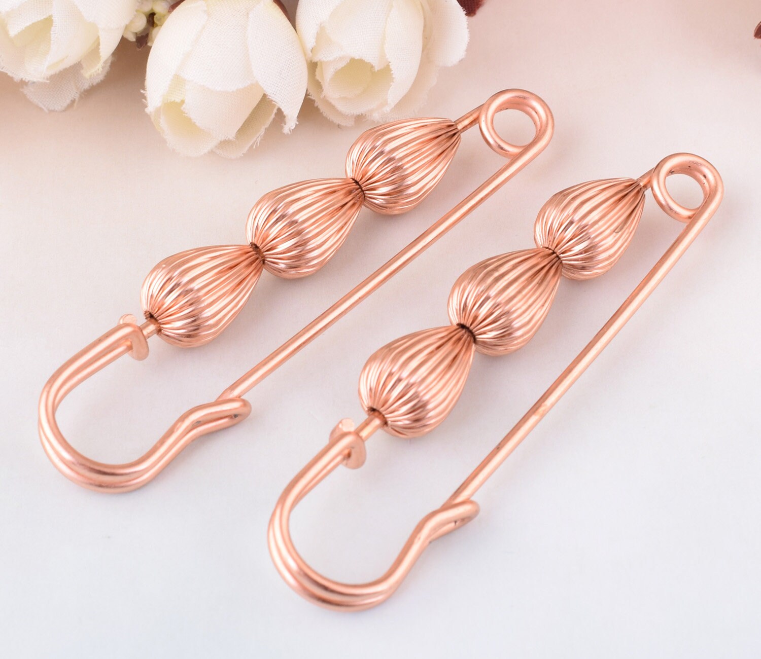 5 Stk 7717 Mm Schalnadel, Großer Sicherheitsnadel, Brosche Pin, Rosegold Sicherheitsnadel, Pullover Pin, Metall Sicherheitsnadeln, Drop Bead von TangDynastyCrafts