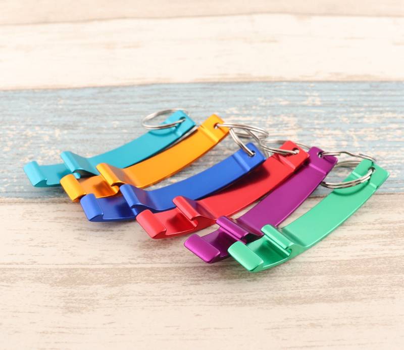 Personalisierte Barware Flaschenöffner Schlüsselanhänger /Bottle Öffner//Weihnachtsgeschenk/Fünf Farbwahlen/Einzigartiges Bild von TangDynastyCrafts