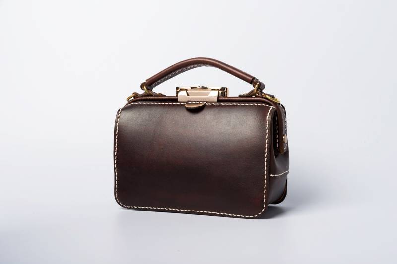 Dulles Doktortasche-Damen Rindsleder Handtasche Handgemachte Schultertasche von TangentLinearLeather