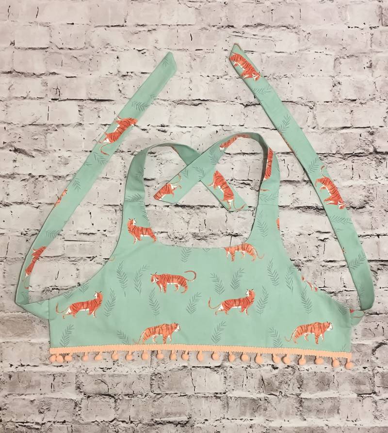 Tiger Kleinkind Halfter Crop Top 2 T-3 T von TangerineBeans