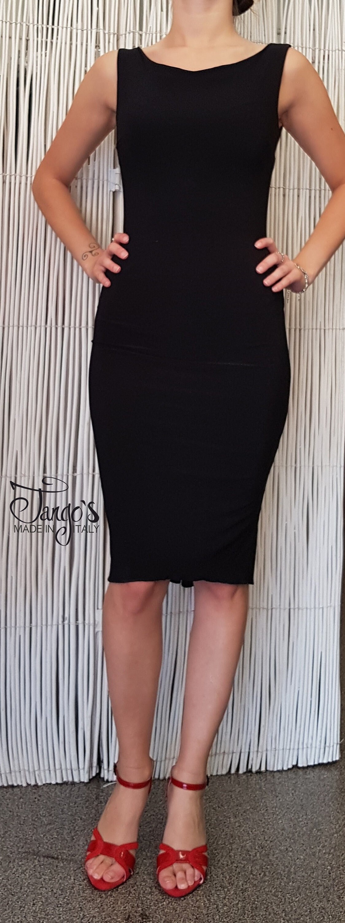 Tango's Sonia Kleid/Schwarzes Tangokleid Midikleid Schwarz Elegantes Abendkleid Tango's Sonia Kleid/Schwarzes Tangokleid Midikleid Schwarz Elegantes Abendkleid von TangosItalia