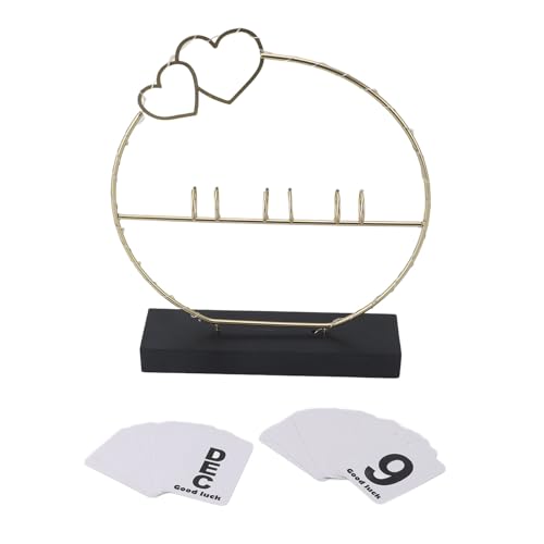 Tangxi Ewiger Flip-Kalender, Sanft Beleuchteter Desktop-Flip-Kalender, Multifunktional für Schlafsäle von Tangxi