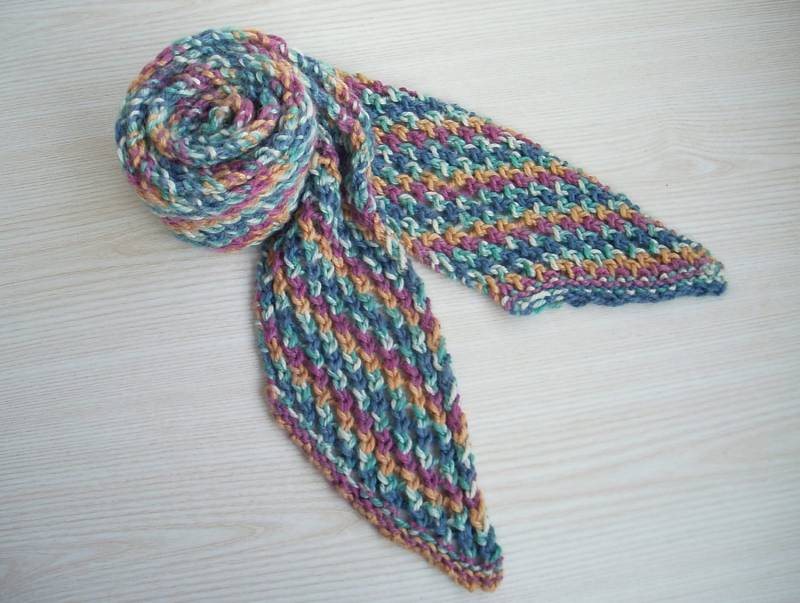 Wolle Alpaka Handgestrickter Schal, Extra Langer Melange Handgemachter Schal von TaniaNeedleArt