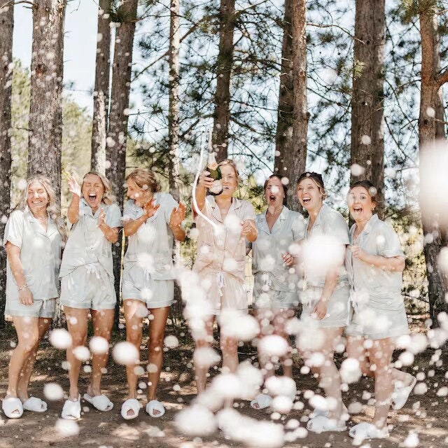 Set Von 4 5 6 7 Brautjungfer Pyjamas - Weicher & Dehnbarer Pjs Braut Und Vorschlag Geschenk von TaniriDesigns