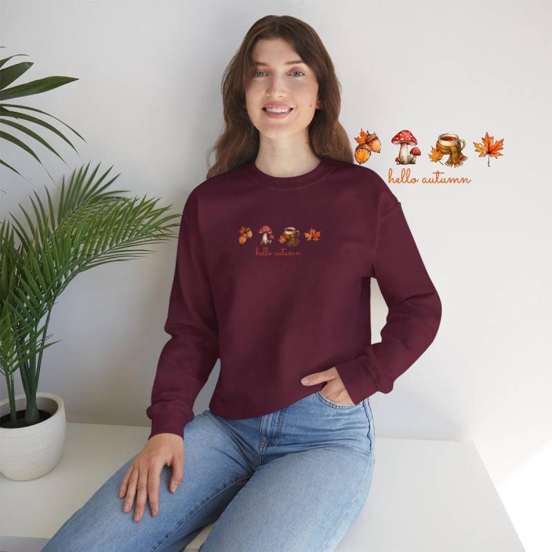 Pullover Herbst Damen, Gemütliches Saison Sweatshirt, Pulli Für Sie Weiß Pullover Herbst Damen, Gemütliches Saison Sweatshirt, Pulli Für Sie Weiß von TanitAlpin