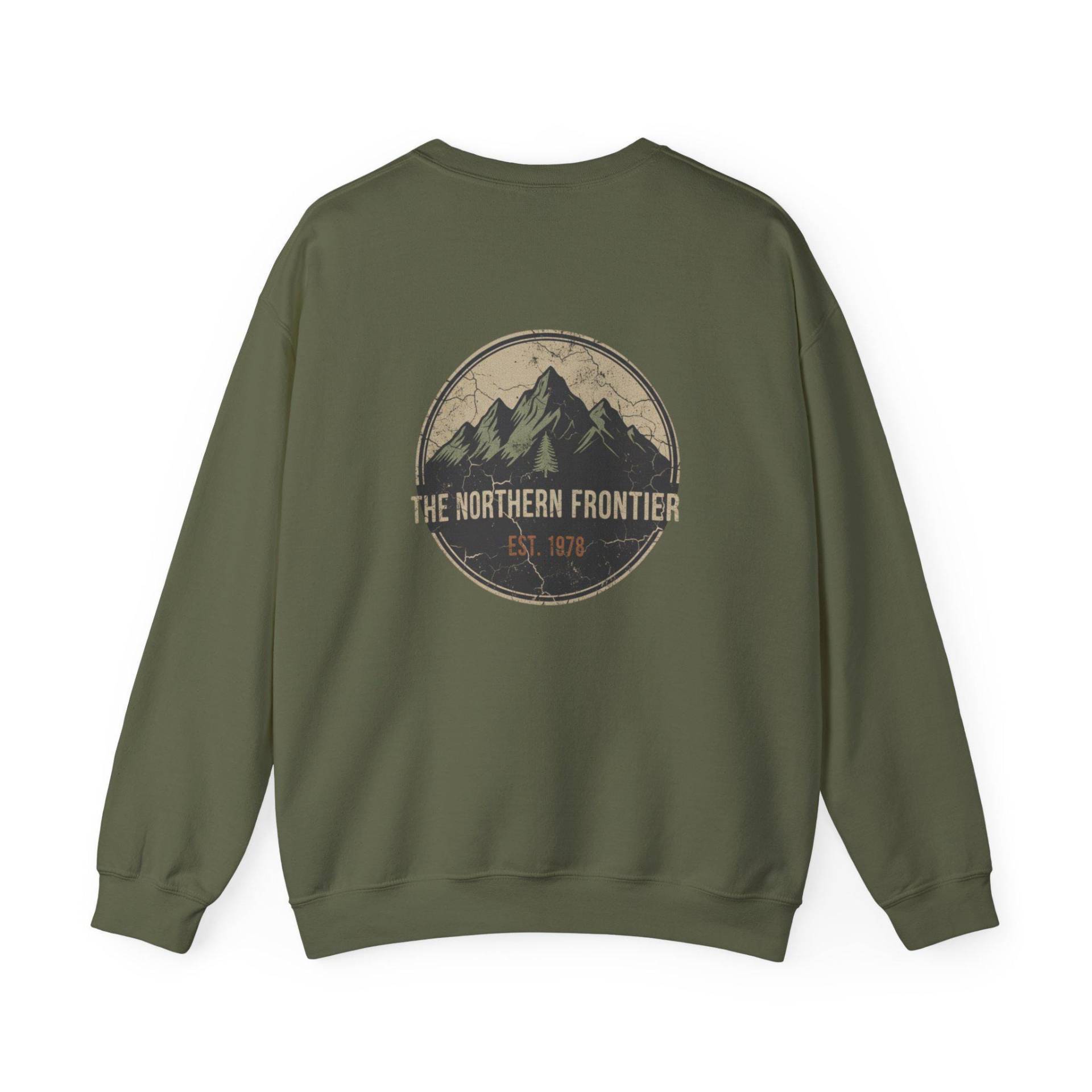 Retro Pulli Vintage Northern Frontier Pullover, Herbst Und Winter, Road Trip Mountain, Abenteuer Van Camper Wildlife, Geschenk Für Ihn Retro Pulli Vintage Northern Frontier Pullover, Herbst Und Winter, Road Trip Mountain, Abenteuer Van Camper Wildlife, Geschenk Für Ihn von TanitAlpin