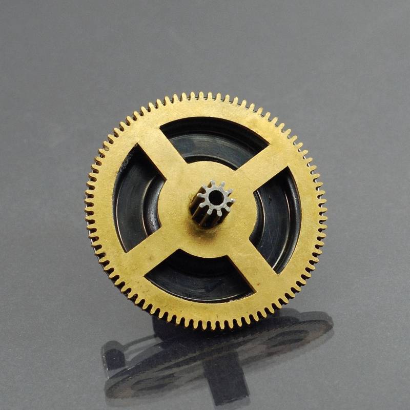 steampunk Pin - Gunmetal & Messing Uhr Zahnrad Brosche, Industrie Schmuck, Post Apocalyptic, Ödland von Tanith