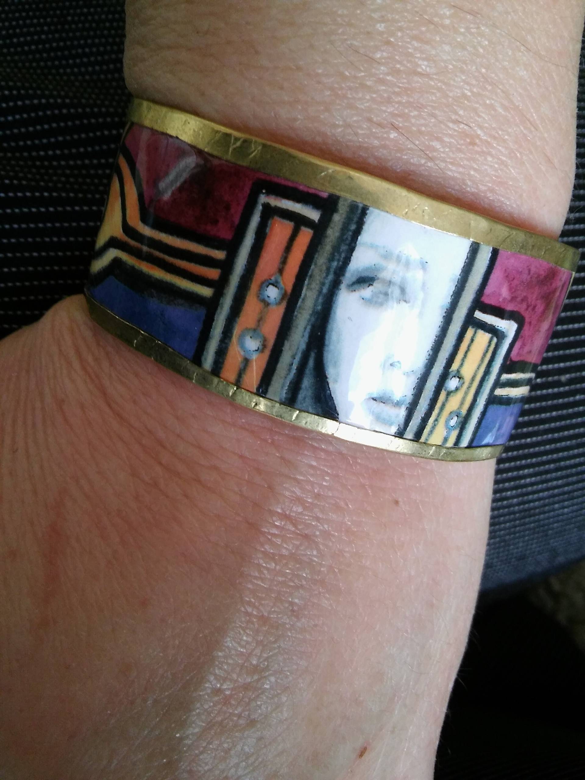 Golden Purple Armband Einzigartige Valentinstag Geschenk Golden Purple Armband Einzigartige Valentinstag Geschenk von TanjaBArt