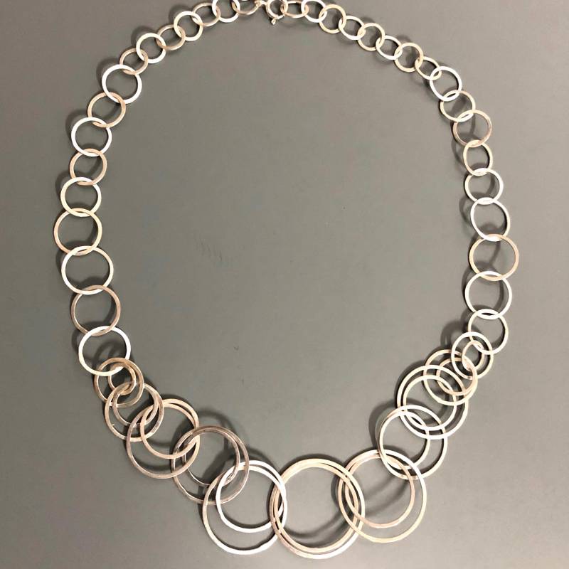 Silberkette Kreise von TanjaFruhmannSchmuck