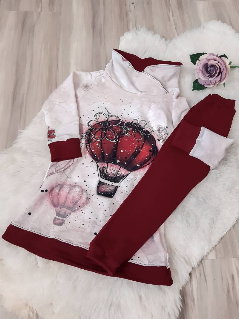 Set Bio Frühlingskleid Mit Leggings Für Mädchen Größe 98 Und 110 von TanjaOpitzDesign