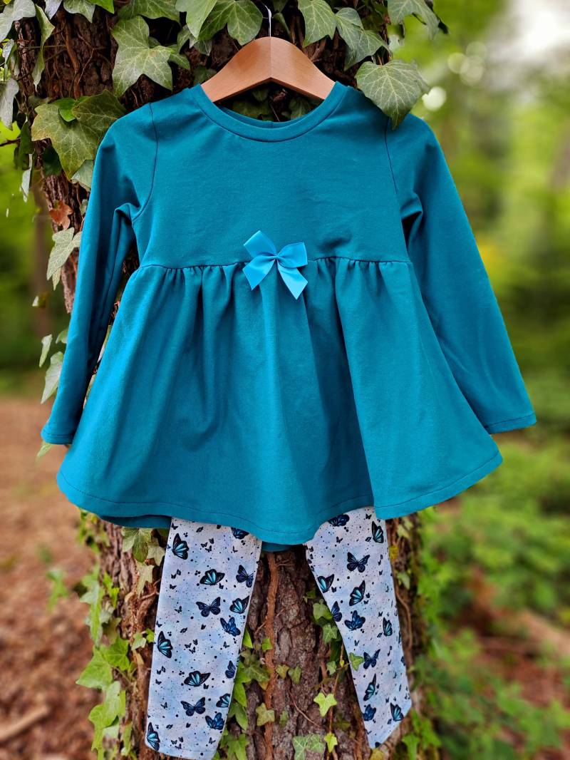 Set Tunika Und Leggings Aus Biobaumwolle Größe 98 von TanjaOpitzDesign