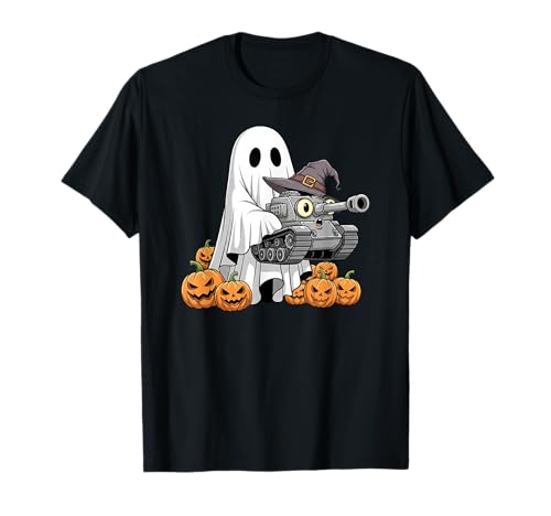 Lustiges Geister-Tanktop Kürbis Halloween Kinder Herren Damen T-Shirt von Tank Lovers Cute Halloween Outfits for Boy Girl