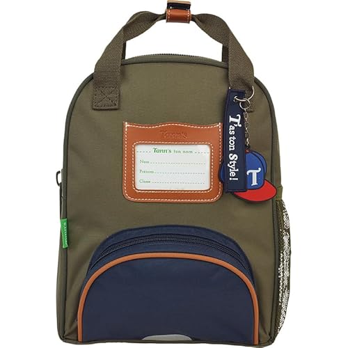 Tann's Jungen Les Signatures Axel Rucksack für Kinder, Khaki/Blau von Tann's