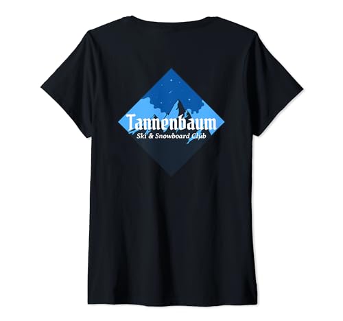 Damen Tannenbaum Ski Club T-Shirt mit V-Ausschnitt Damen Tannenbaum Ski Club T-Shirt mit V-Ausschnitt von Tannenbaum Ski Club