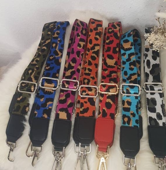 Taschengurt Crossbody Leomuster Schultergurt Rosa, Rot, Blau, Grau O. Grün. Beschläge Silber O.gold Abendtasche Freundin Geschenkidee Mutter von TannisDesignHouse