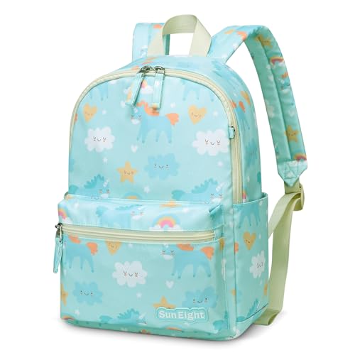 Tanou Kinderrucksack Mädchen, Niedlich Wasserdicht Vorschule Rucksack Kinder, Ultra-leichte Kindergarten Kleinkind Schulrucksäcke mit Brustgurt für 3-6 Jahre, Einhorn von Tanou