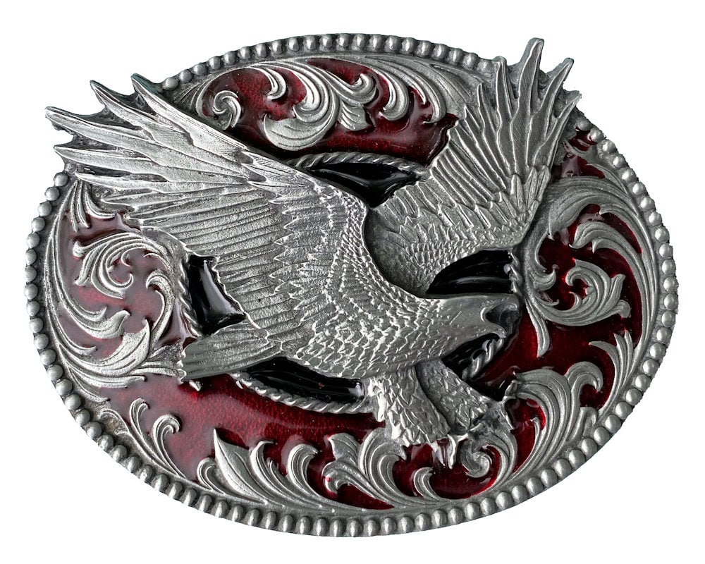 Adler Gürtelschnalle Oval Mit Geschenkbox von TansideBuckles