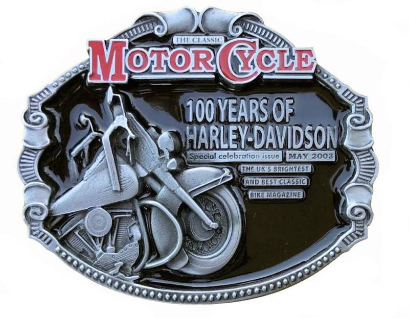 Offiziel Lizensierte Gürtelschnalle 100 Jahre Harley Davidson Ddmr 2021 von TansideBuckles