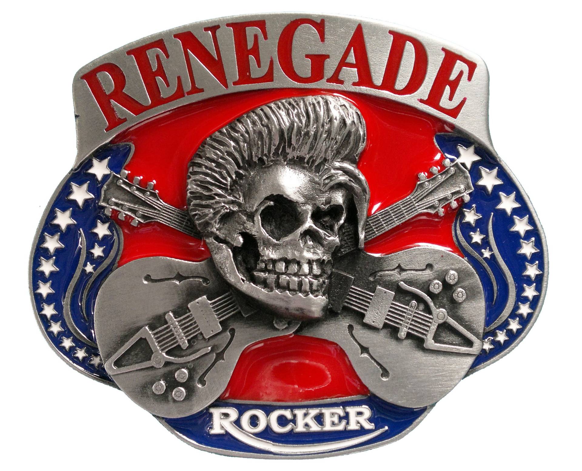 Renegade Rocker Gürtelschnalle Mit Präsentationsbox von TansideBuckles