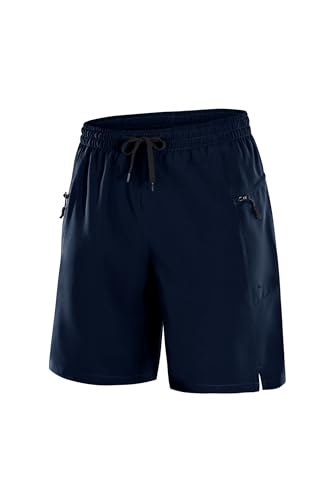 Tansozer Badeshorts Herren Schwimmhose Boardshorts Atmungsaktiv Badeshorts Männer Schnelltrocknend Surfen Strandhose Surf Shorts mit Mesh-Futter und Verstellbarem Tunnelzug Blau 3XL von Tansozer