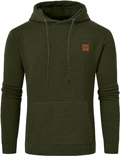 Tansozer Sweatshirt Herren Streetwear Hoodie Langarm Kapuzenpulli Frühling Herbst Winter mit Kapuze Armeegrün L von Tansozer