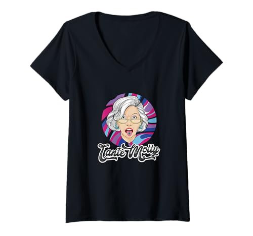Damen Tante Molly MDMA Techno/Rave Party Club T-Shirt mit V-Ausschnitt Damen Tante Molly MDMA Techno/Rave Party Club T-Shirt mit V-Ausschnitt von Tante Molly
