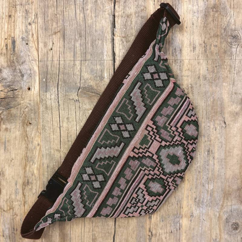 Bauchtasche Aus Boho Gewebte Baumwolle Für Damen & Herren Bunt | Festival Gürteltasche Hüfttasche Brusttasche Umhängetasche von TanteEden