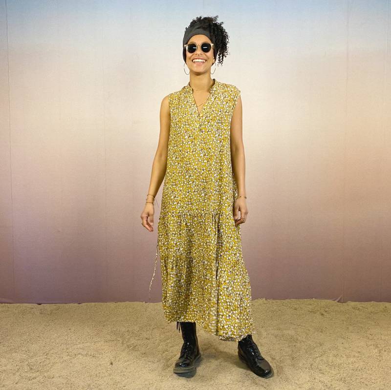 Kleid, Blumen, Sommerkleid, Blusekleid von TanteEden