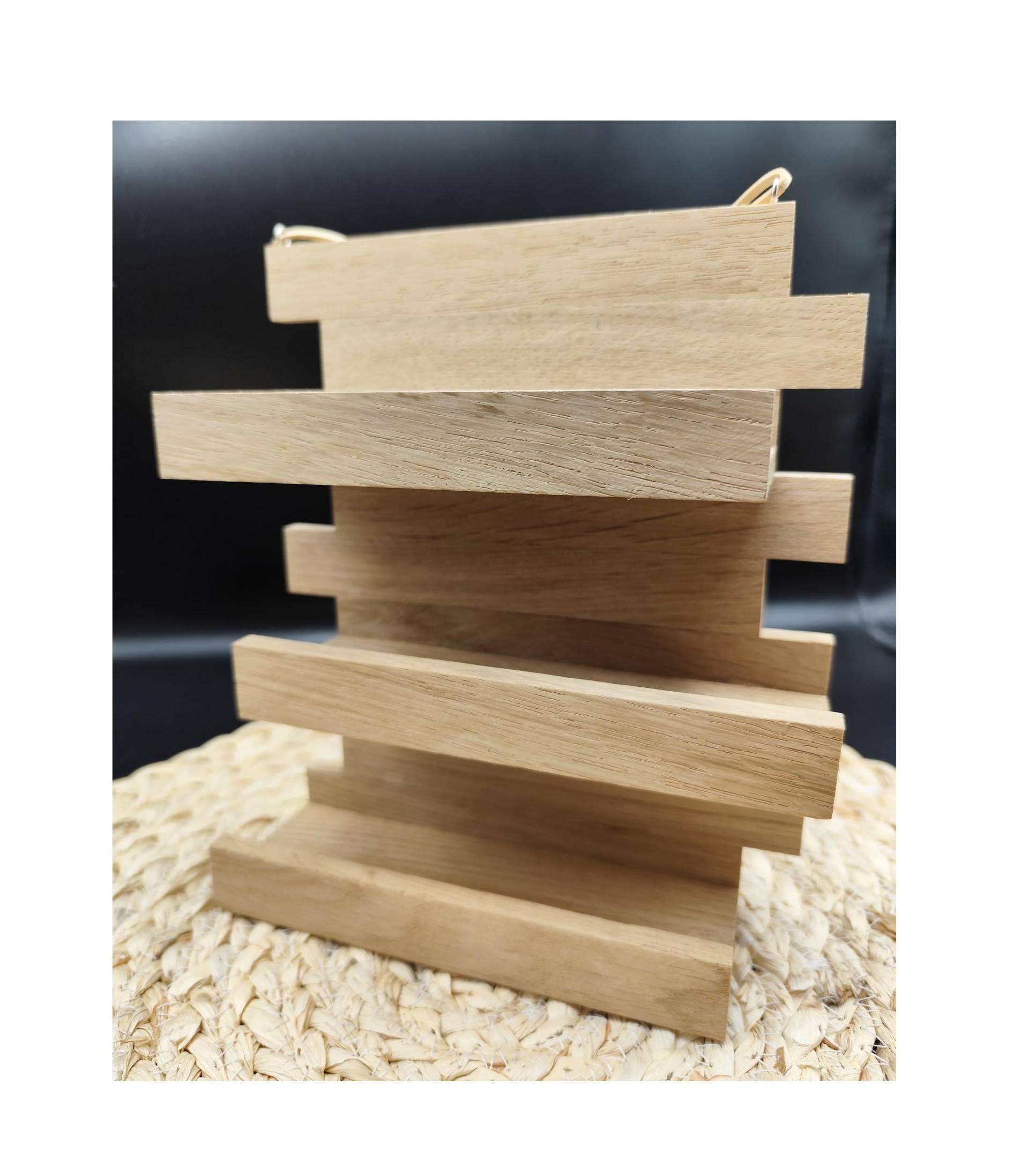 Dein Brillenregal, 3 Fächer, Helle Eiche, Holzregal, Wandregal Dein Brillenregal, 3 Fächer, Helle Eiche, Holzregal, Wandregal von TanteEllaShop