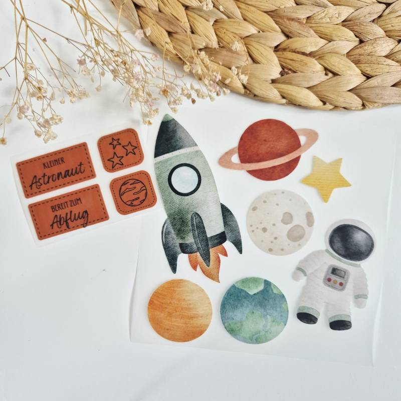 Weltraum Bügelbild Für Kinder | Astronaut Planeten Bügelbilder Set Weltall Label Nähen Weltraum Bügelbild Für Kinder | Astronaut Planeten Bügelbilder Set Weltall Label Nähen von TanteKarloDesign