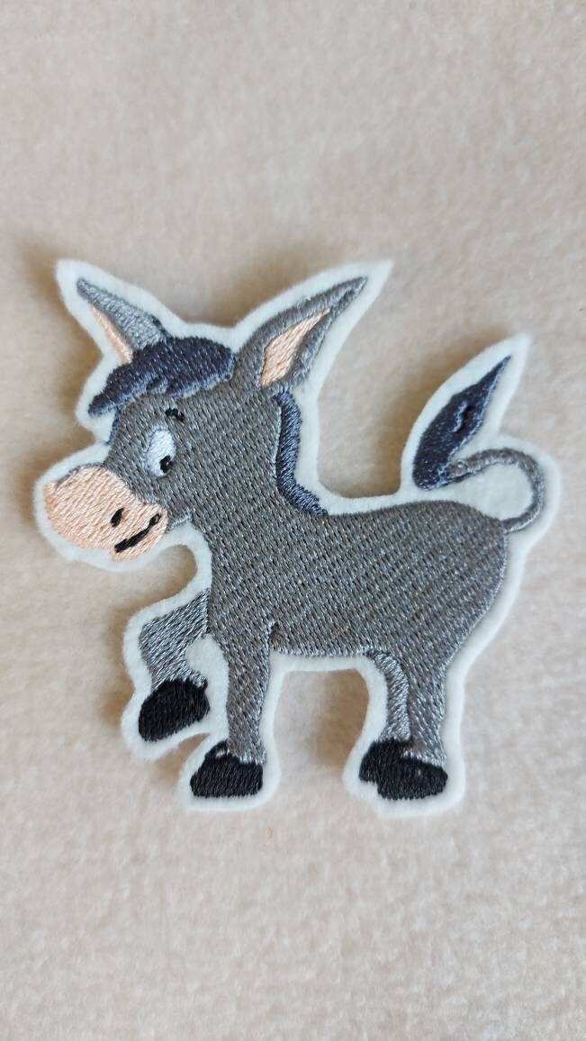 Aufnäher Esel... Gestickt von TantePe