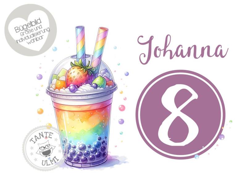 Bügelbild - Aufkleber-Tortenaufleger-Einladungskarten-Muffintopper Optionen Wählbar von TanteUlmi