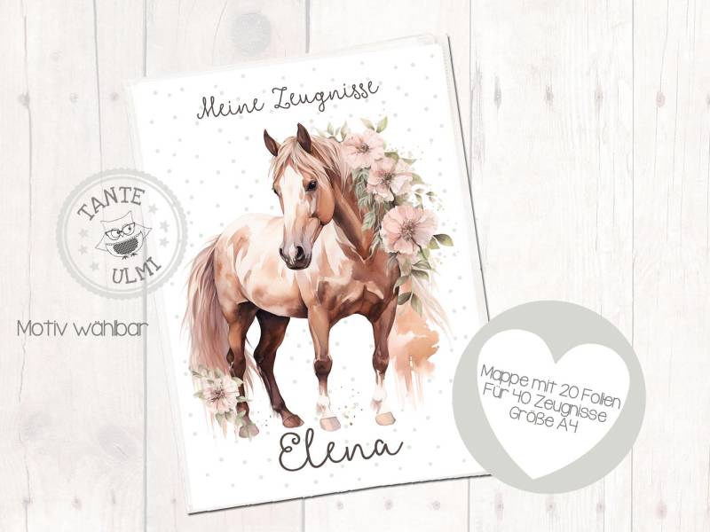 Zeugnismappe Oder Inlay Wählbar Mit Namen Personalisiert von TanteUlmi