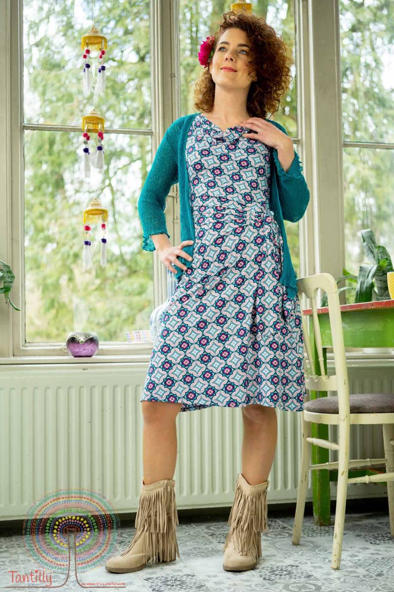 Menge-Kleid - Aqua-Druck Von Tantilly Neue Frühjahrskollektion Menge-Kleid - Aqua-Druck Von Tantilly Neue Frühjahrskollektion von TantillyBoutique
