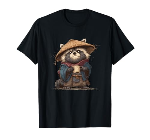 Schönes Tanuki im japanischen Stil für Erwachsene und Kinder T-Shirt Schönes Tanuki im japanischen Stil für Erwachsene und Kinder T-Shirt von Tanuki Outfit