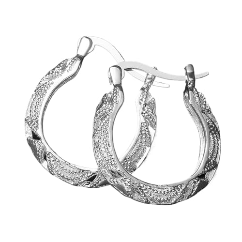 Ohrringe, Creolen, gedreht, kleine Kreolen, gedreht, leicht, durchbrochen, elegante Ohrringe für Frauen und Mädchen, kleine Ohrringe Ohrringe, Creolen, gedreht, kleine Kreolen, gedreht, leicht, durchbrochen, elegante Ohrringe für Frauen und Mädchen, kleine Ohrringe von Tanxemery