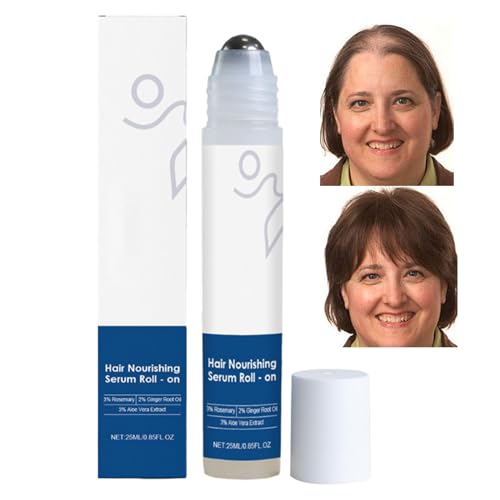 Haarwuchs Öl | 25ml Roll-On Kopfhaut Volumen Öl | Anti-Haarausfall Lösung Für Frauen Männer Unterwegs Täglich | Bei Trockenem Geschädigtem Glattem Lockigem Haar von Tanxier