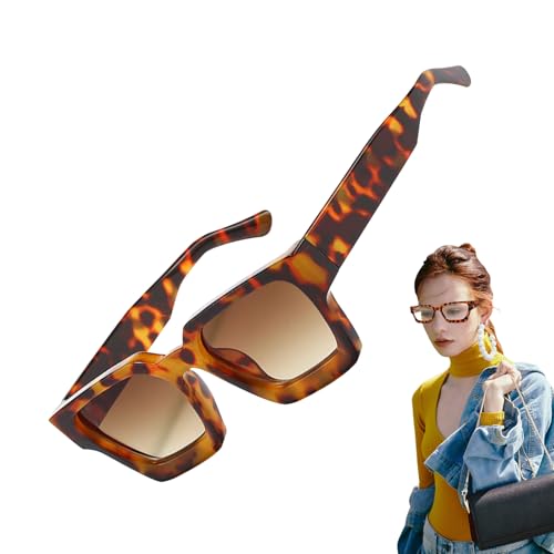 Tanxier Damen Sonnenbrillen - Retro-Style Sonnenbrille Mit UV-Schutz,Entspiegelte UV 400 Quadratische Sonnenbrillen für Sport, Radfahren, Motorrad und Outdoor Tanxier Damen Sonnenbrillen - Retro-Style Sonnenbrille Mit UV-Schutz,Entspiegelte UV 400 Quadratische Sonnenbrillen für Sport, Radfahren, Motorrad und Outdoor von Tanxier