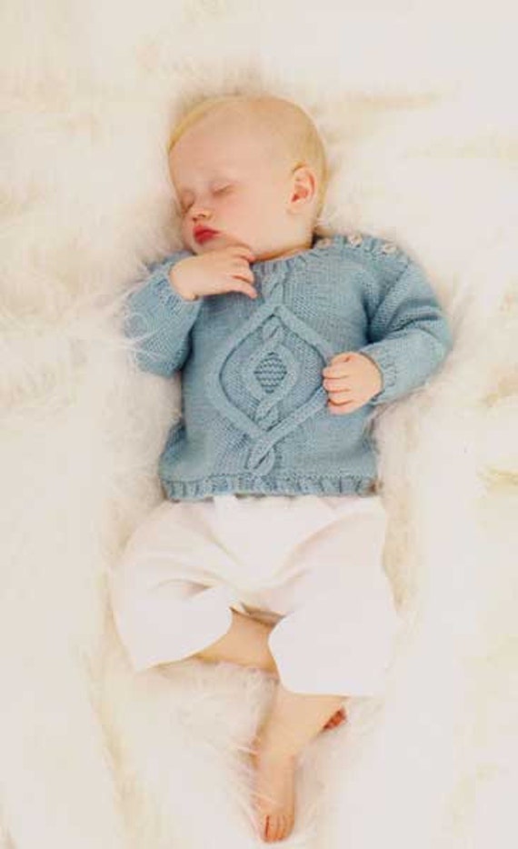 Baby Jungen Pullover Mit Zopfmuster, Grössen 6 Monate Bis 3 Jahre von TanyasBunnyTots