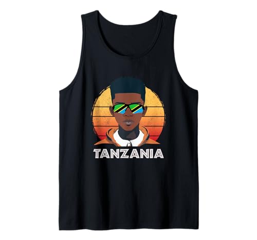 Herren Tansania, Tansanian Flagge, Tansania Boy, African Boy, Tank Top von Tanzania Flag Gifts for Tanzanian Teens & Boys