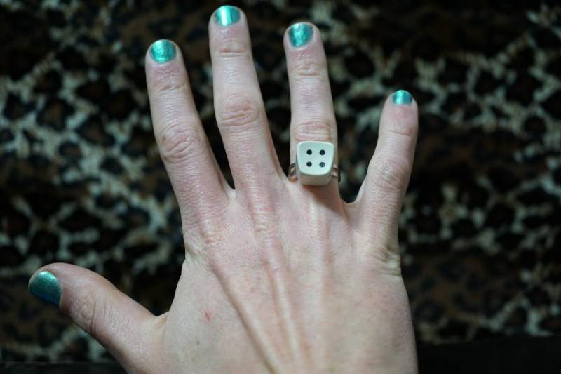 Upcycling Ring Aus Computer Tastatur Taste 4 Tab von TanzaufRuinen