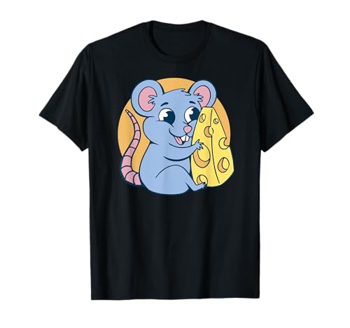 Kleine Maus lächelt mit Käse Design für Herren Damen Kinder T-Shirt Kleine Maus lächelt mit Käse Design für Herren Damen Kinder T-Shirt von Tanzende maus Mäusebesitzer, lustige Sprüche