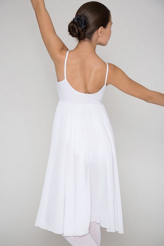 tanzmuster Chiffonkleid Ballettkleid Adelina im Empire Stil ärmelloser Ballettbody aus weichem Baumwollmischgewebe von tanzmuster