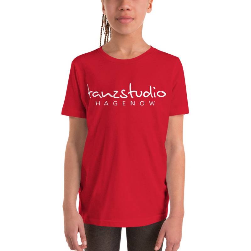 Tanzstudio Basic - Kurzärmeliges T-Shirt Für Kinder Rot von TanzstudioHagenow
